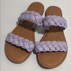 a new day Lavender Braided Slide Sandals